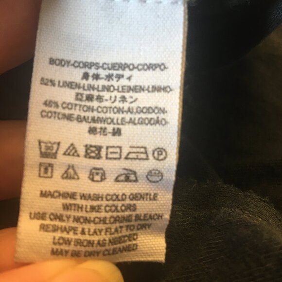 Urban Outfitters + We The Free Oversized Top Small Black Flowy Open Back Boho - Picture 9 of 9